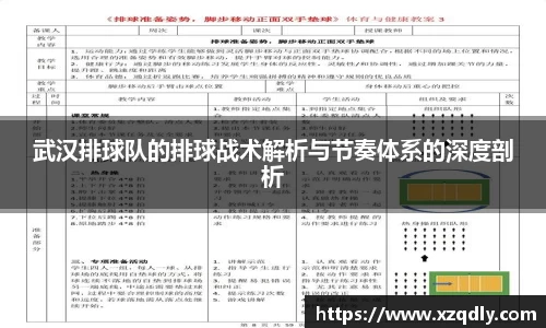 武汉排球队的排球战术解析与节奏体系的深度剖析