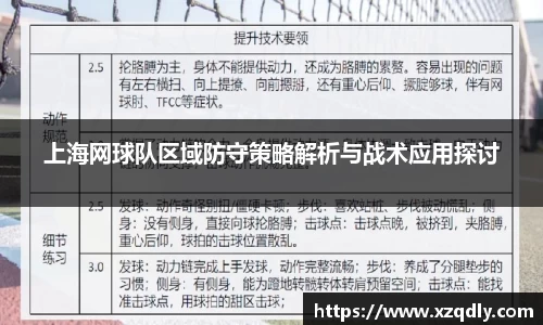 上海网球队区域防守策略解析与战术应用探讨